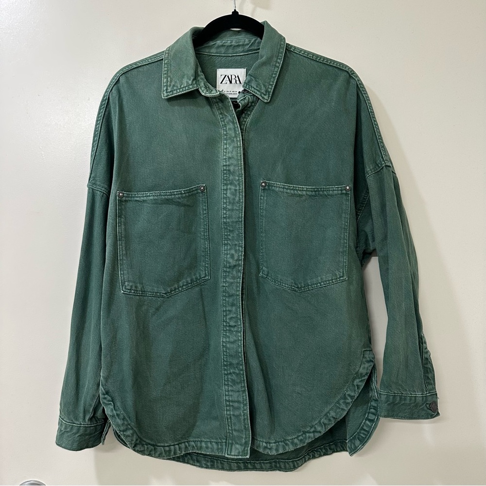 Zara - Oversized Shirt Jacket